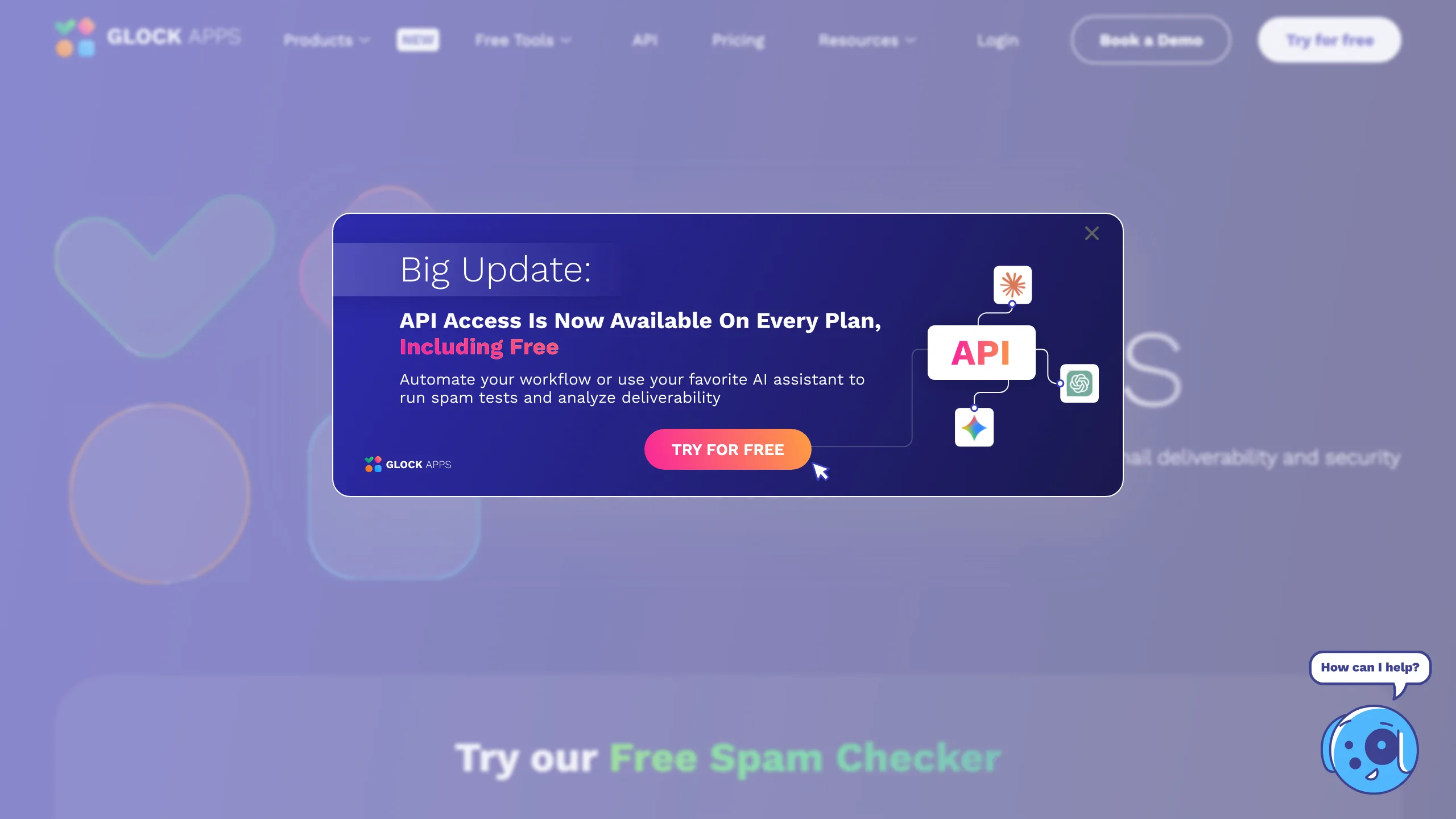 GlockApps homepage showing inbox placement testing